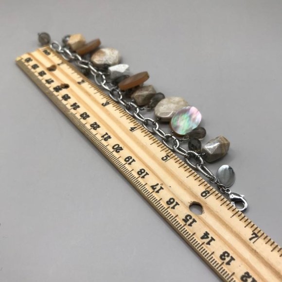 White House Black Market Silver-Tone Charm Bracelet - Picture 7 of 7